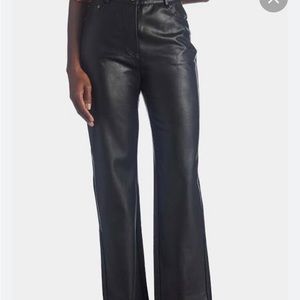 Lucy Paris faux leather black pants